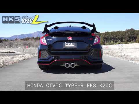 HKS Legamax Premium Cat-Back Exhaust - 2017+ Honda Civic Type R | 31021-BH003