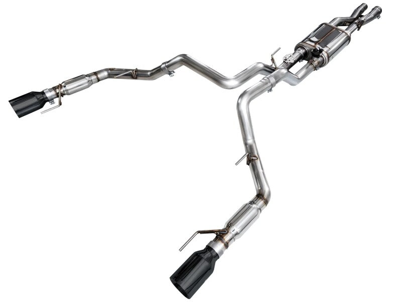 AWE Tuning Gen 3 Ford Raptor SwitchPath Exhaust - Diamond Black Tips