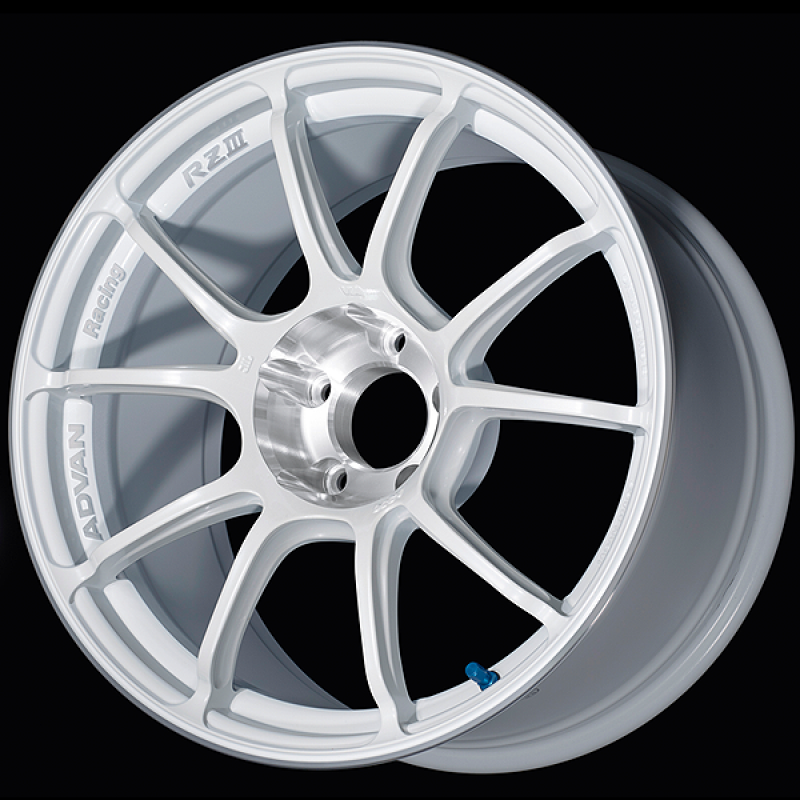 Advan RZIII 18x10.5 / +15 Offset / 5x114.3 BC / 73mm Bore / Racing White Metallic & Diamond Cut