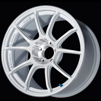 Advan RZIII 18x8.5 / +47 Offset / 5x100 BC / 63mm Bore / Racing White Metallic & Diamond Cut