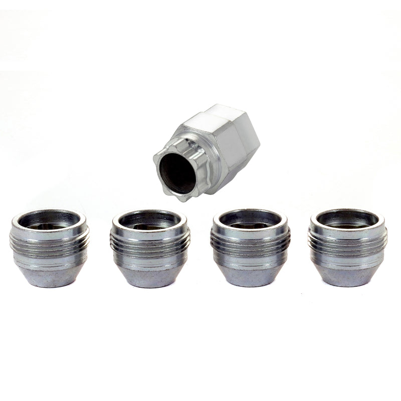 McGard Wheel Lock Nut Set - 4pk. (Under Hub Cap / Cone Seat) M12X1.5 / 19mm & 21mm Hex / .775in. L (24012)