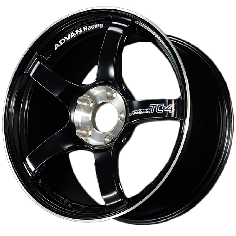 Advan TC4 18x10.0" +35 5-114.3 Racing Gloss Black and Diamond Cut Wheel