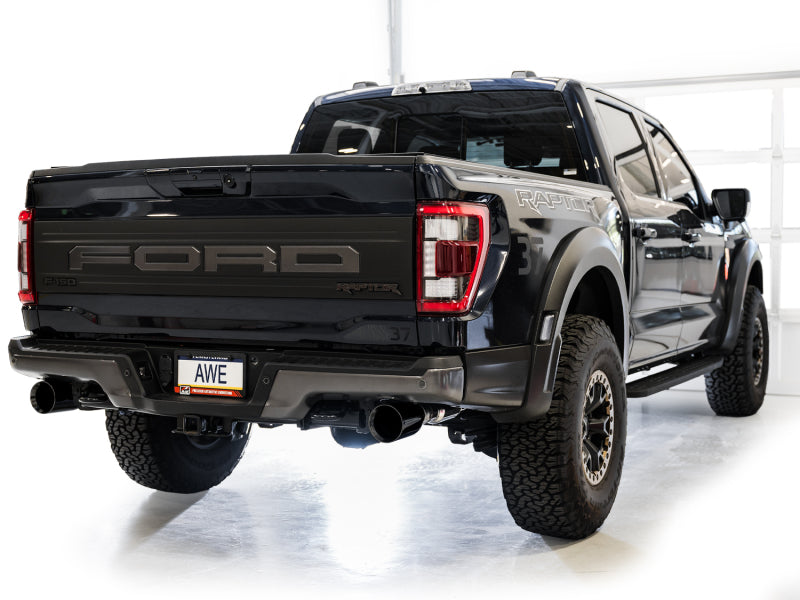 AWE Tuning Gen 3 Ford Raptor SwitchPath Exhaust - Diamond Black Tips