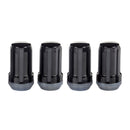 McGard SplineDrive Lug Nut (Cone Seat) M14X1.5 / 1.648in. Length (4-Pack) - Black (Req. Tool)