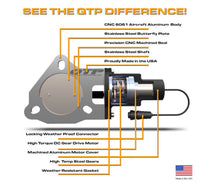 QTP 3in Bolt-On QTEC Electric Cutout Valve for Borla Exhausts - Single (QTEC30B)