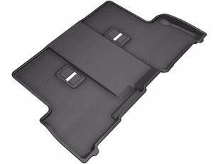 3D MAXider 23-24 Toyota Sequoia Kagu Black Floor Mat - Row 3 (L1TY30331509)