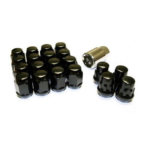 Project Kics Juego de 16 LUGS + 4 CERRADURAS Black Bullock y tuerca - 12X1.25