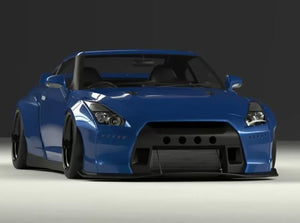 Pandem 09+ Nissan GT-R R35 Pandem Labio Delantero Carbono Seco