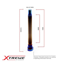 BLOX Racing Titanium Extended Wheel Studs for Honda Fit M12x1.5mm, Burnt Finish - Set of 10