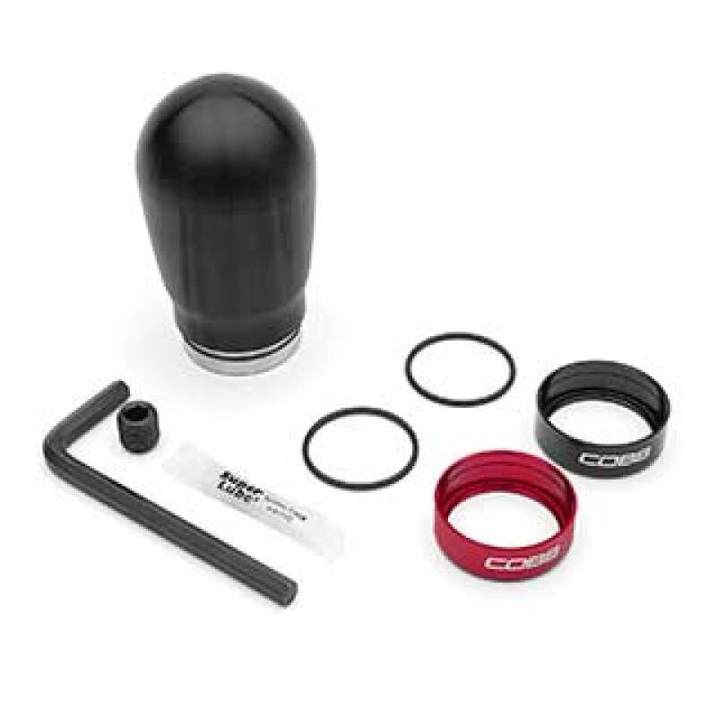 Cobb 12-16 FR-S / 2012+ BRZ / 2017+ GR86 / Focus ST+RS / Fiesta ST Tall Weighted COBB Knob - Black (291370-BK)