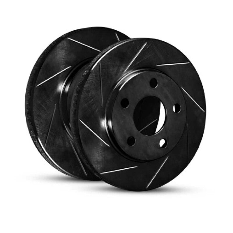 R1 Concepts Rear Right Slotted Black Brake Rotor for 2013-2015 Subaru BRZ - Part RNC613-13021R