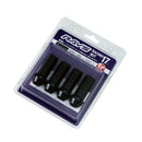 Rays 17 Hex Racing Nut Set L58 Super Long Type 12x1.50 - Black Chromate (4 Pieces) (W17RN12150BL58)