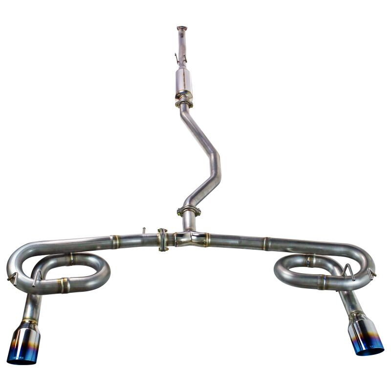 Remark 2022+ Honda 2.0L Civic Sport Sedan (FE2) Catback Exhaust - Dual Burnt Stainless Steel Tips