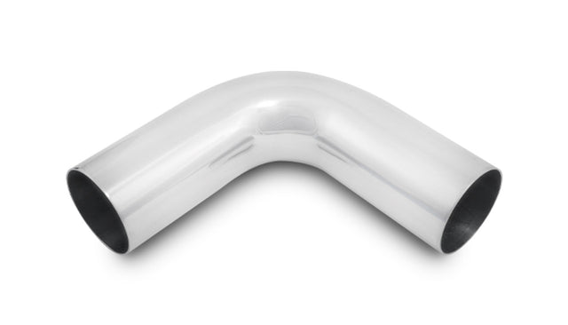 Vibrante tubo de aluminio universal de 3 pulgadas de diámetro exterior (curva de 90 grados) - Pulido (2176)