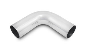 Vibrante tubo de aluminio universal de 2,75 pulgadas de diámetro exterior (curva de 90 grados) - Pulido (2881)
