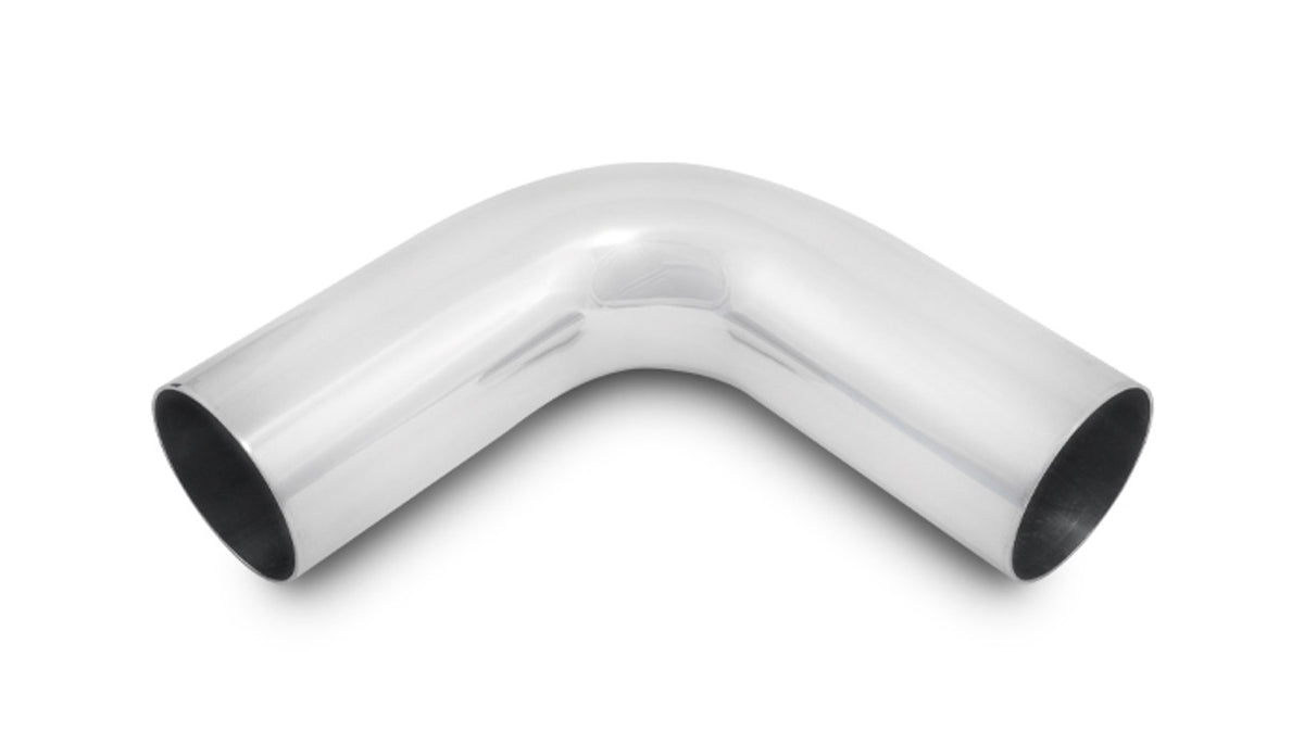 Vibrante tubo de aluminio universal de 1 pulgada de diámetro exterior (curva de 90 grados) - Pulido (2117)