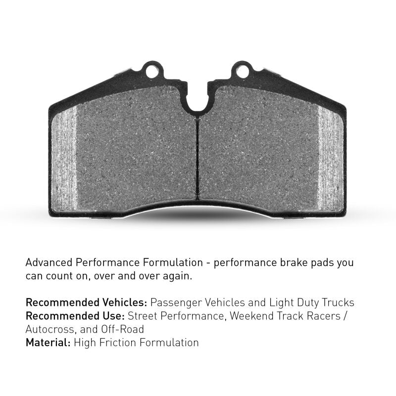 R1 2003-2023 Cadillac BLS (Mexico) Rear R1 Performance Sport Pads & Hardware Kit (2115-1095-01)