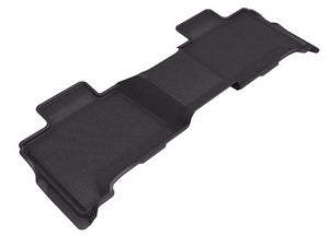 3D MAXider 23-24 Toyota Sequoia Kagu Black Floor Mat - Row 2 (L1TY30321509)