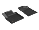 3D Maxpider 19-24 Nissan Armada Kagu Front Floor Mat- Black R1 (L1NS14611509)