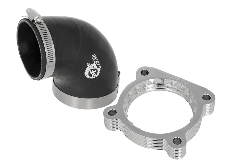 aFe Silver Bullet Throttle Body Spacers TBS 10-16 Nissan Patrol (Y62) V8-5.6L (320hp) (46-36003)