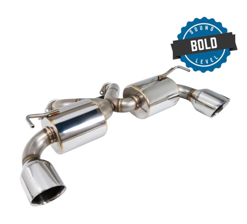 Remark Nissan 370Z (Z34) V2 Axle Back Exhaust w/Stainless Steel Double Wall Tip (RK-A2063N-01)