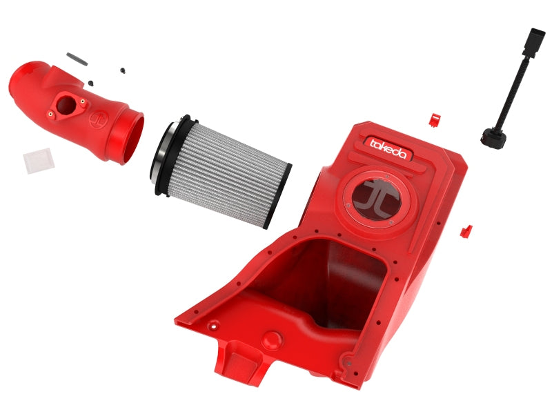 aFe 23-24 Honda Civic Type R Takeda Momentum Red Edition Cold Air Intake System w/ Pro DRY S Filter (56-70062DR)