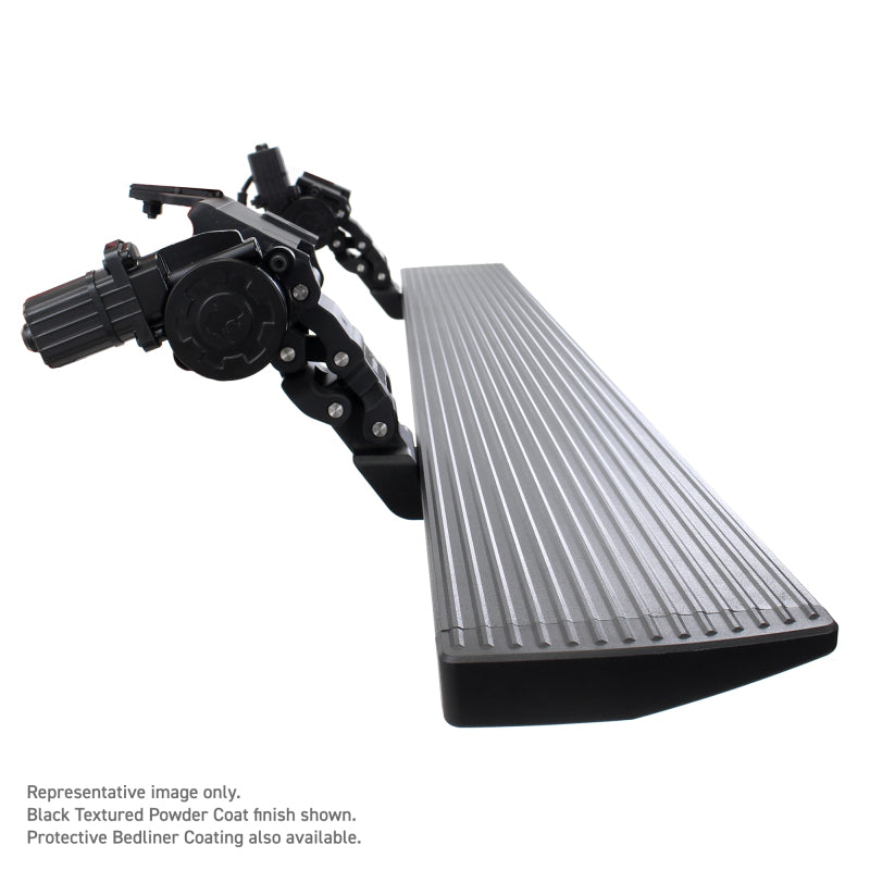 Go Rhino 23-24 Toyota Sequoia 4dr (Excl. Hybrid) E1 Electric Running Board Kit - Bedliner Coating (20443974T)