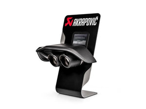 Akrapovic POS Car Counter Display with Sample Tail Pipe Set and High Gloss Carbon Diffuser - Part AKR P-CM-CDC/1