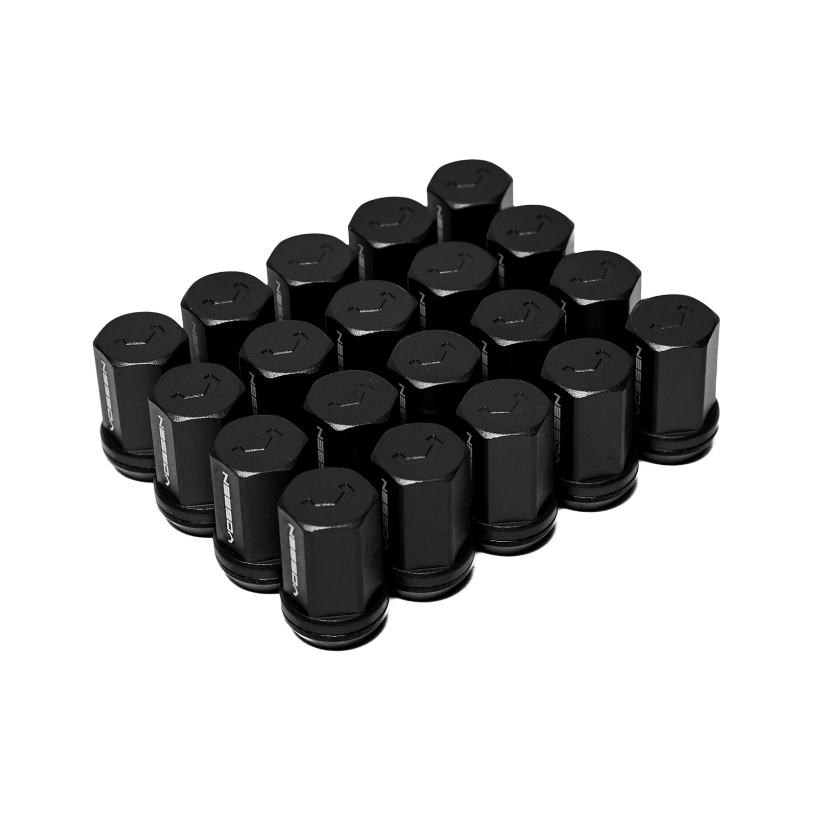 Vossen 35mm Lug Nut - 14x1.5 - 19mm Hex - Cone Seat - Black (Set of 20) | LUG-N1450-BC