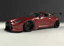 Pandem 09+ Nissan GT-R R35 Pandem Labio Delantero Carbono Seco