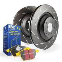 EBC S9 Brake Pad and Rotor Kit for Subaru WRX - High Friction Yellowstuff Pads & USR Sport Slotted Rotors