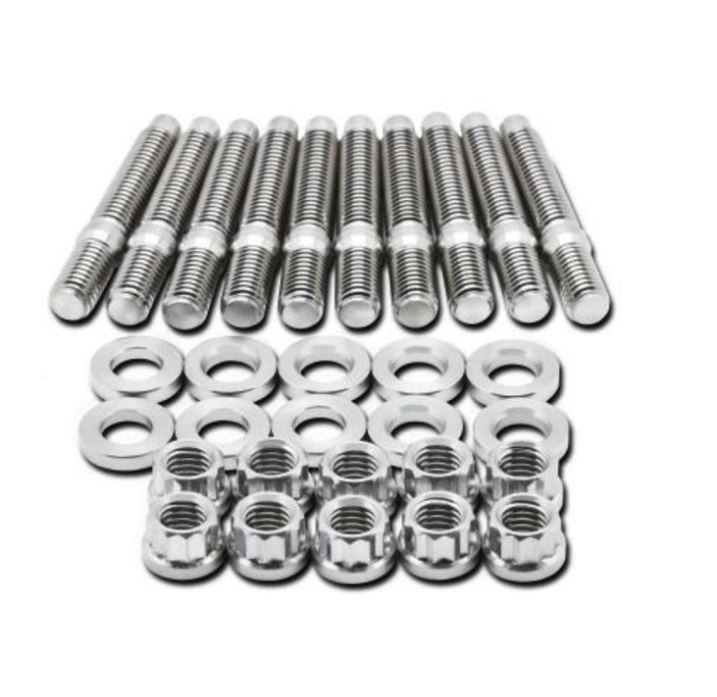 BLOX Racing SUS303 Stainless Steel Exhaust Manifold Stud Kit M8 x 1.25mm - 7 Pieces