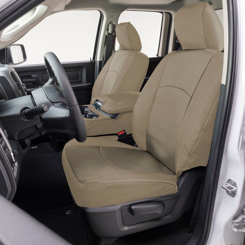 Covercraft 17-24 Nissan Armada Endura PrecisionFit Custom Front Row Seat Covers - Tan/Tan (GTN677ABENTT)