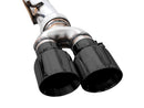 AWE Tuning 4th Gen GM 1500 6.2L 0FG Cat-Back Split Rear Exit (w/ Bumper Cutouts) - Quad Diamond Tips