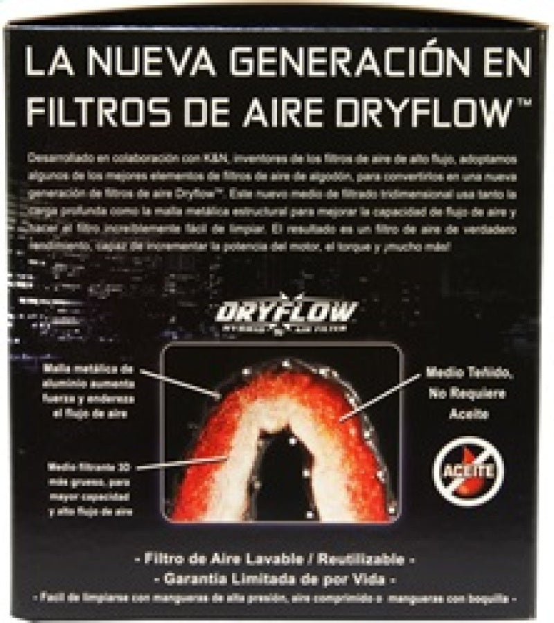 AEM Induction 21-204DK Dryflow Universal Clamp-On Air Filter, 3.5 Inch Diameter