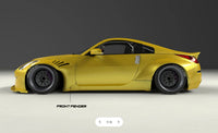 GReddy Nissan Z33 Rocket Bunny Aero Kit - Guardabarros delanteros