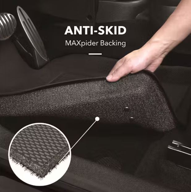 3D MAXpider 2017-2020 Nissan Armada Kagu 3rd Row Floormats - Black (L1NS09531509)