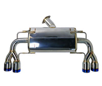 Remark 08-14 Subaru WRX STi GR Hatch Sports Touring Cat-Back Exhaust - Burnt Quad Tips (Resonated) (RK-C2076S-02T)