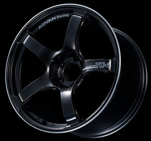Advan TC4 17x7.5" +40 4-100 Black Gunmetallic & Ring Wheel