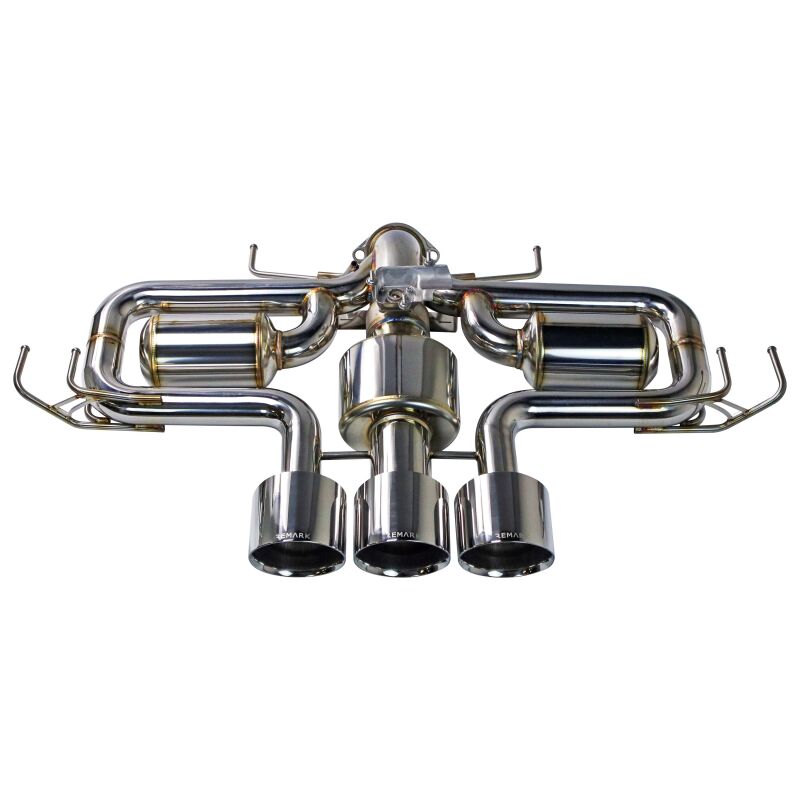 Remark 2023+ Honda Civic Type-R (FL5) Triple Tip Catback Exhaust w/ Triple Tip & Front Pipe (RK-C3076H-09)