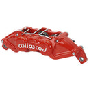 Wilwood Universal UTV6 Caliper with 1.12 Inch Piston and 0.25 Inch Rotor - Red