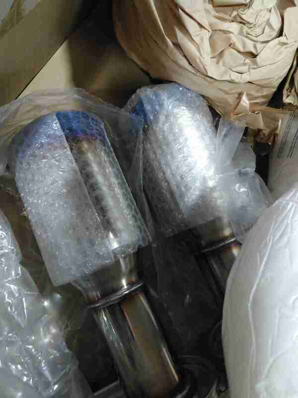 Slightly Bent HKS Legamax Premium Cat-Back Exhaust - 2017+ Honda Civic Hatchback | 31021-AH004