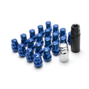 Muteki Closed Ended SR35 Lug Nuts & Lock Kit - 12x1.5 - Electric Blue