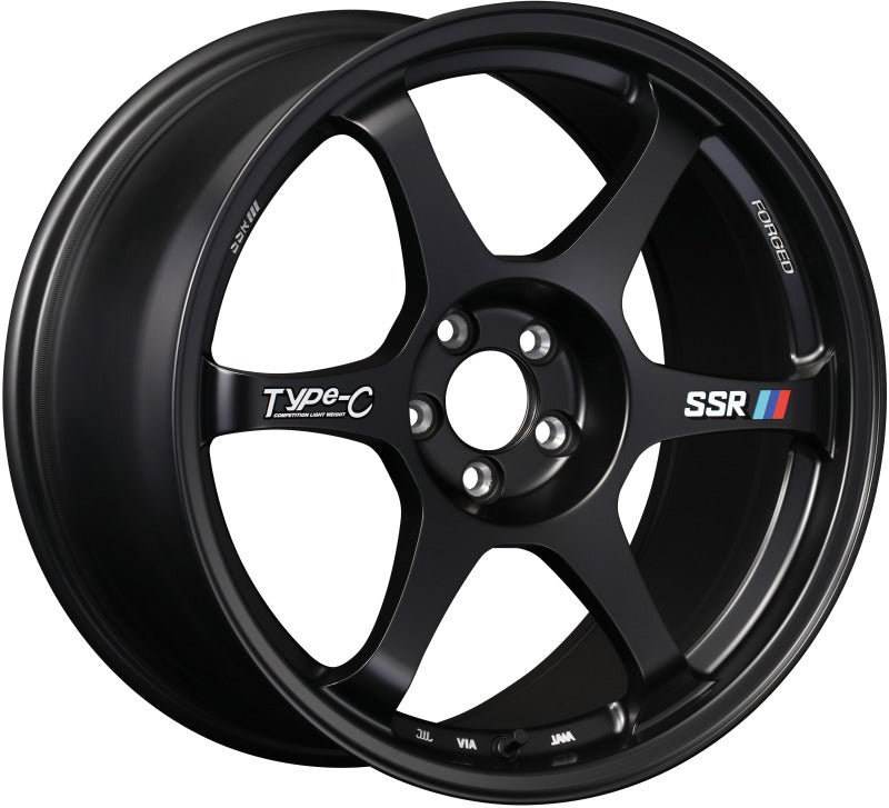 SSR Type-C Forged 18x9.5 +45 5x100 - Sprint Black Wheel