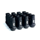 BLOX Racing Street Series Forged Lug Nuts – Flat Black 12 x 1.25mm – Set of 20