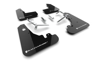 Rally Armor 22-25 Subaru BRZ / Toyota GR86 Black UR Mud Flap w/White Logo (MF99-UR-BLK-WH)