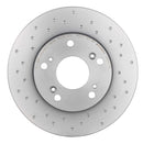 Brembo 02-06 Acura RSX/04-11 Honda Civic/11-15 CR-Z Front Premium Xtra Cross Drilled UV Coated Rotor (09.5457.3X)