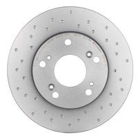 Brembo 02-06 Acura RSX/04-11 Honda Civic/11-15 CR-Z Front Premium Xtra Cross Drilled UV Coated Rotor (09.5457.3X)