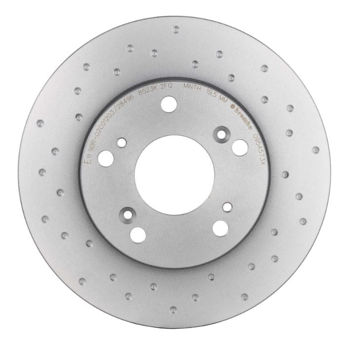 Brembo 02-06 Acura RSX/04-11 Honda Civic/11-15 CR-Z Front Premium Xtra Cross Drilled UV Coated Rotor (09.5457.3X)