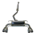Remark 08-14 Subaru WRX STi GR Hatch Sports Touring Cat-Back Exhaust - SS Quad Tips (Resonated) (RK-C2076S-02)